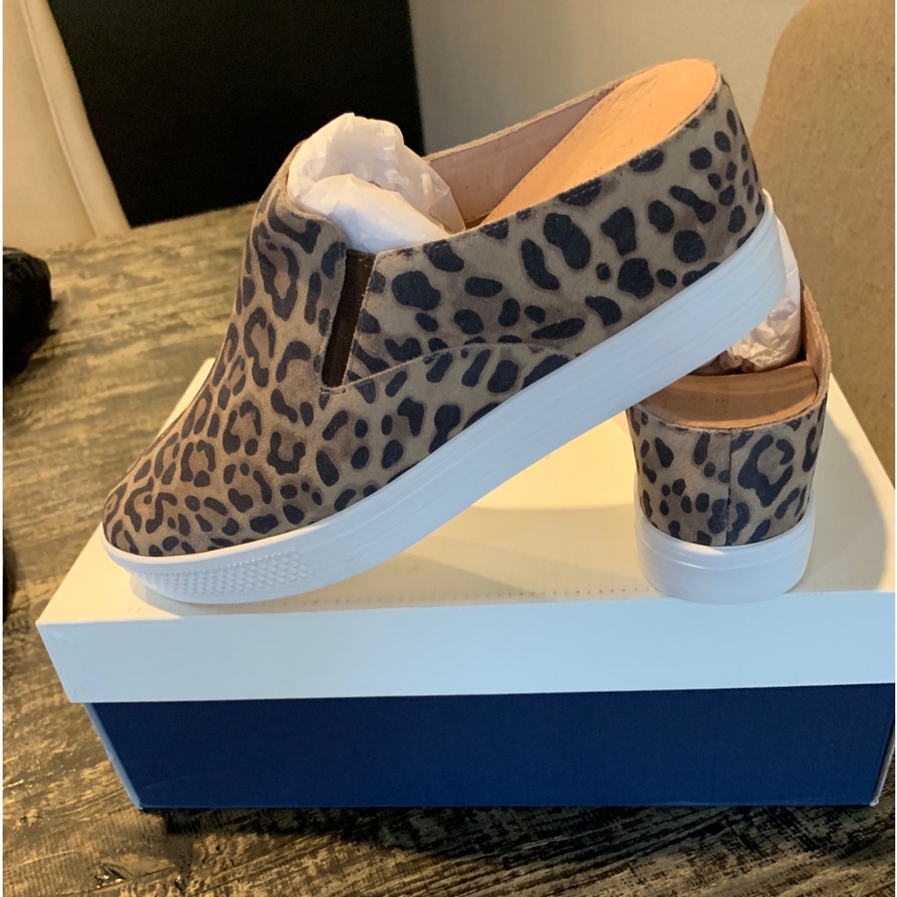 Leopard print mules sneakers 8. NIB